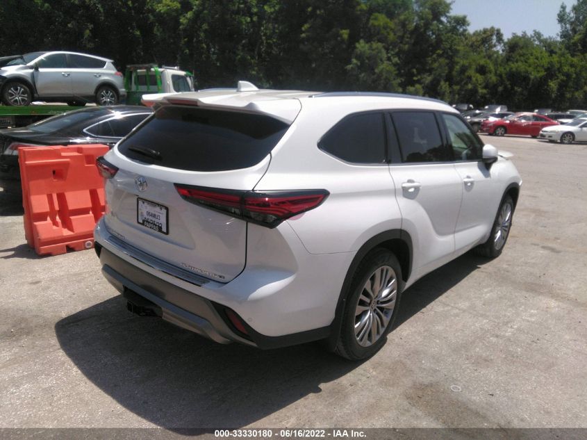 2022 TOYOTA HIGHLANDER PLATINUM VIN: 5TDFZRBH5NS219287