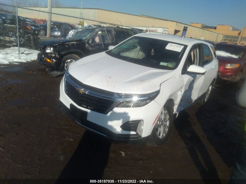 2022 CHEVROLET EQUINOX LT VIN: 3GNAXTEV6NL134907