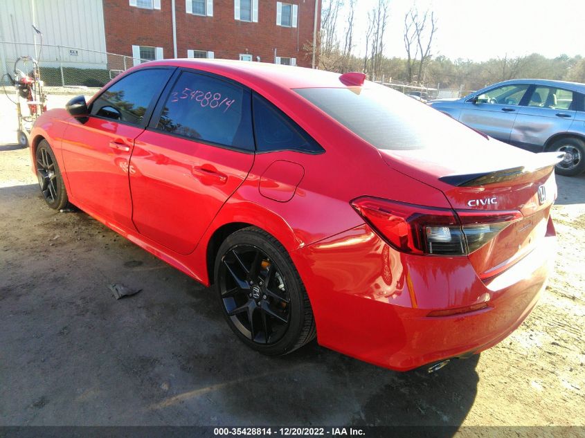 2022 HONDA CIVIC SI VIN: 2HGFE1E53NH473689