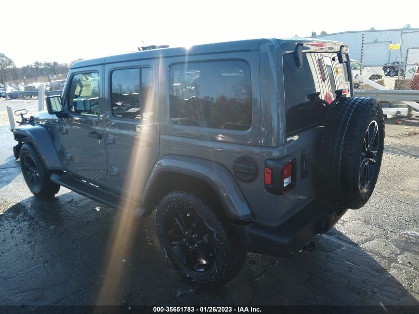 2022 JEEP WRANGLER UNLIMITED SAHARA ALTITUDE VIN: 1C4HJXEG9NW181425