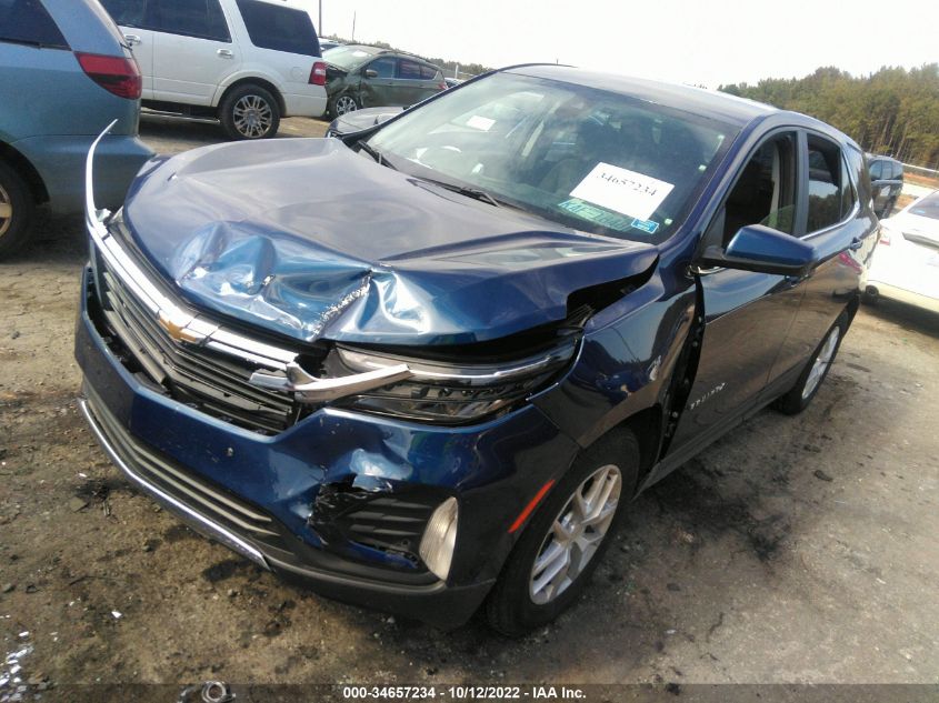 2022 CHEVROLET EQUINOX LT VIN: 3GNAXTEV0NL134255