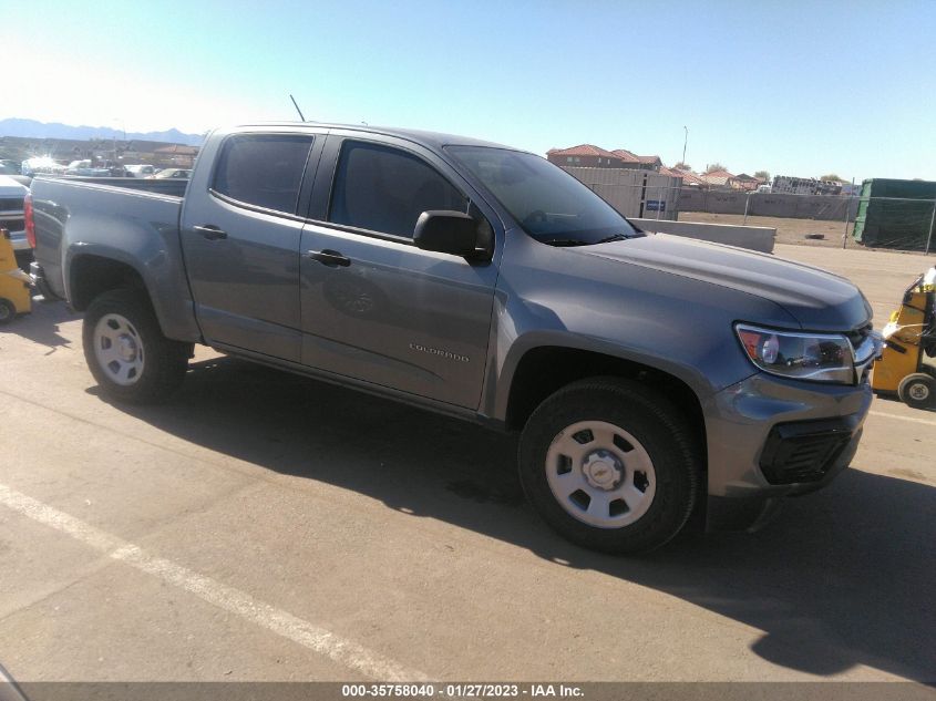 2022 CHEVROLET COLORADO 2WD WORK TRUCK VIN: 1GCGSBEA7N1130395