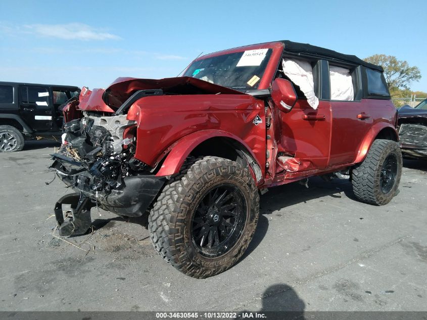 2022 FORD BRONCO BASE/BIG BEND VIN: 1FMDE5BH7NLB13867