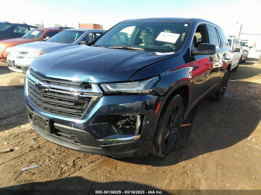 2022 CHEVROLET TRAVERSE LS VIN: 1GNERFKW6NJ100550