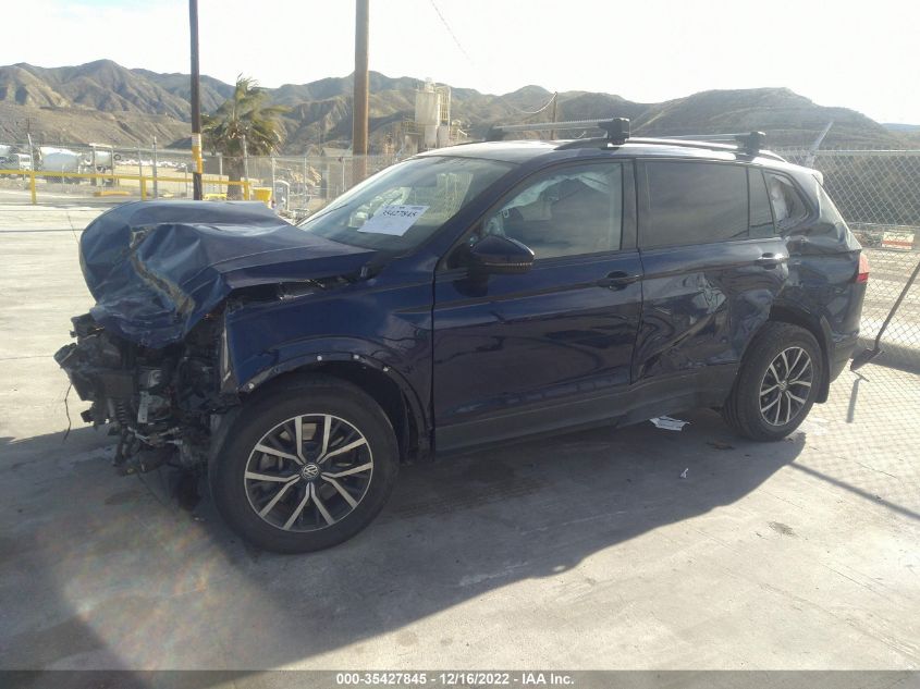 2021 VOLKSWAGEN TIGUAN S VIN: 3VV1B7AX5MM103311