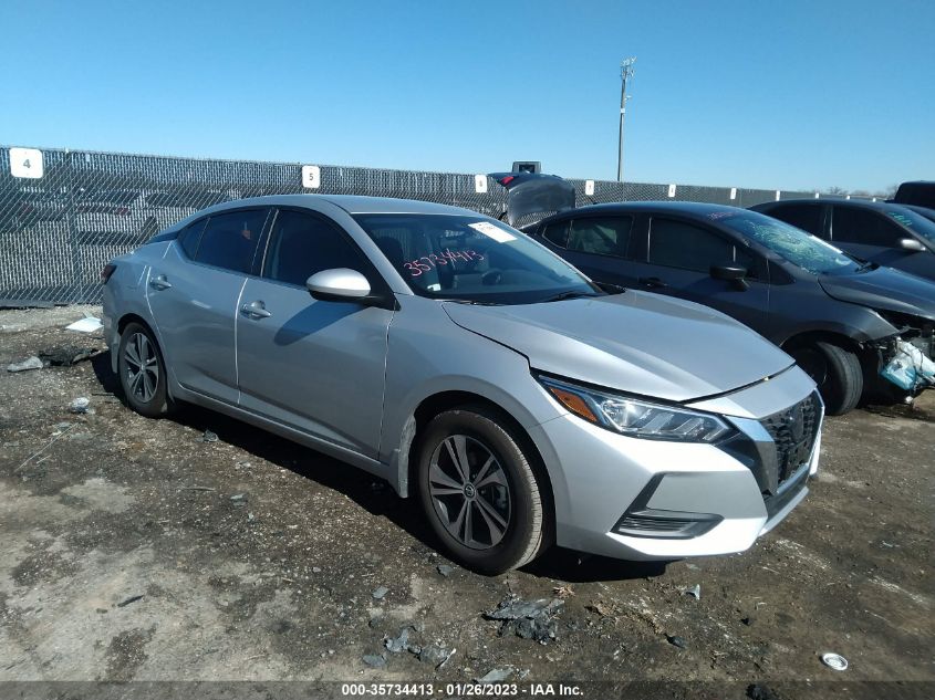 2022 NISSAN SENTRA SV VIN: 3N1AB8CV1NY297543