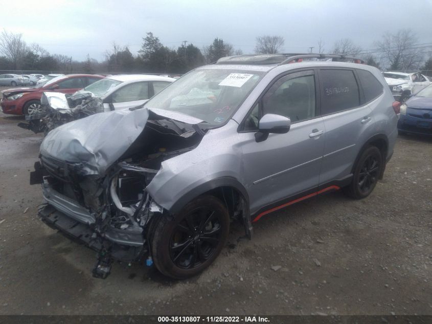 2022 SUBARU FORESTER SPORT VIN: JF2SKAJC3NH433176