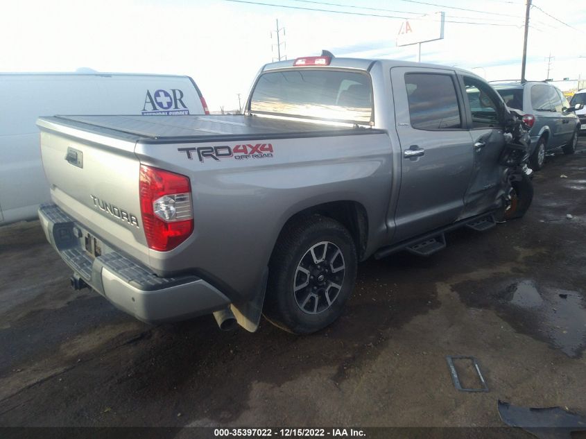 2020 TOYOTA TUNDRA 4WD LIMITED VIN: 5TFHY5F12LX904078