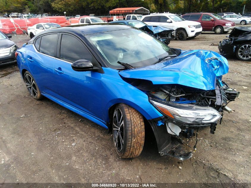 2021 NISSAN SENTRA SR VIN: 3N1AB8DV7MY275835