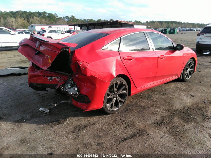 2020 HONDA CIVIC SEDAN SPORT VIN: 2HGFC2E8XLH601008