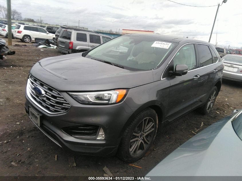 2021 FORD EDGE TITANIUM VIN: 2FMPK3K97MBA65028