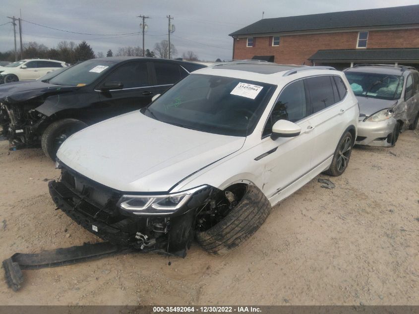 2022 VOLKSWAGEN TIGUAN SEL R-LINE VIN: 3VV4B7AX4NM053712