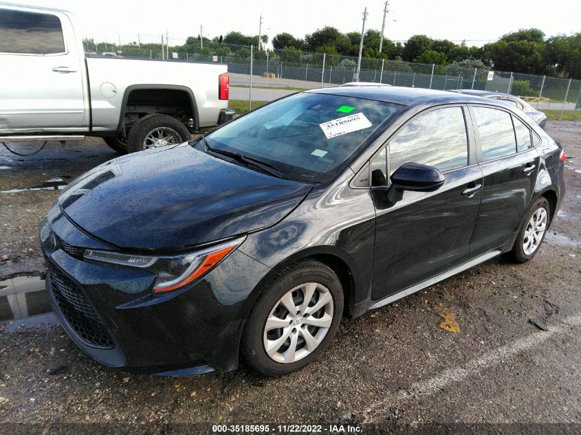2022 TOYOTA COROLLA LE VIN: JTDEPMAE7NJ207148