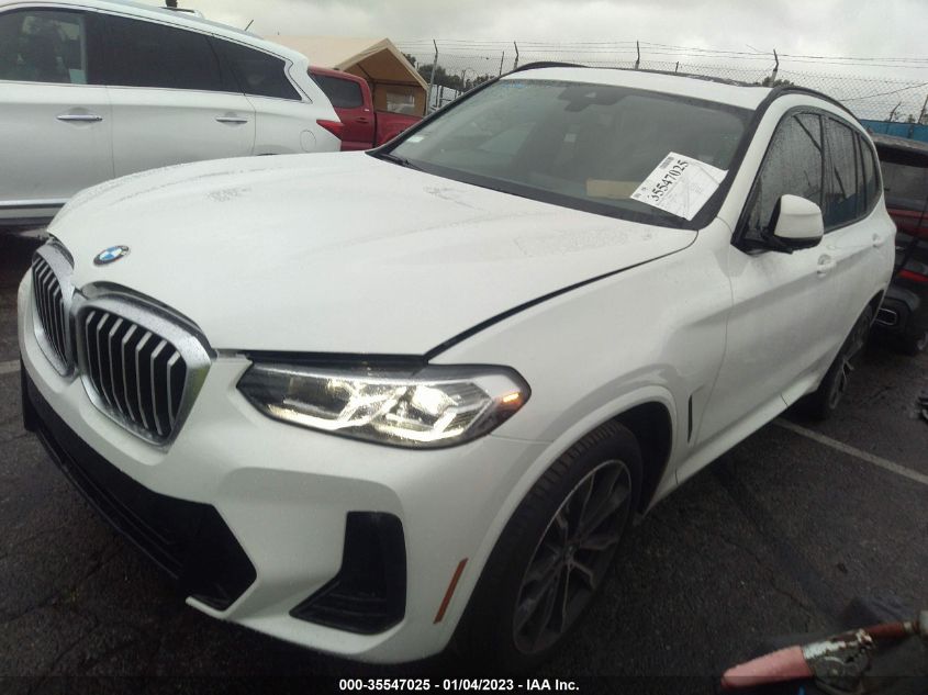 2022 BMW X3 SDRIVE30I VIN: WBX47DP00NN174058
