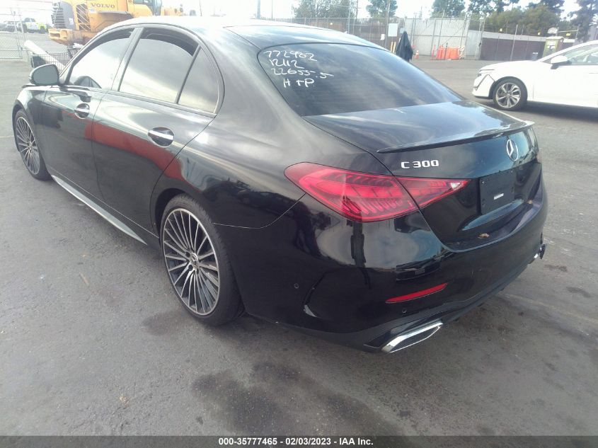 2022 MERCEDES-BENZ C-CLASS C 300 VIN: W1KAF4GBXNR057848