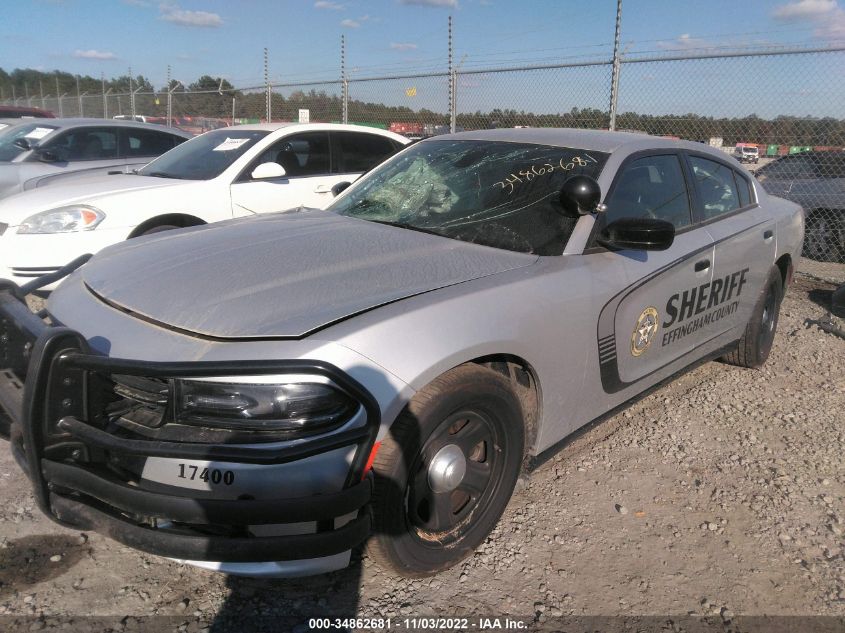 2021 DODGE CHARGER POLICE VIN: 2C3CDXAT7MH643485