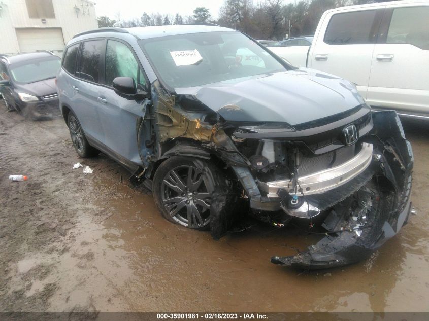 2022 HONDA PILOT SPORT VIN: 5FNYF6H36NB038991