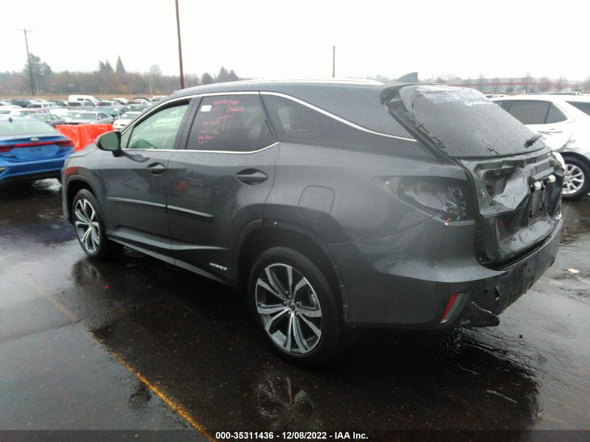 2022 LEXUS RX RX 450HL VIN: JTJHGKFA4N2027236