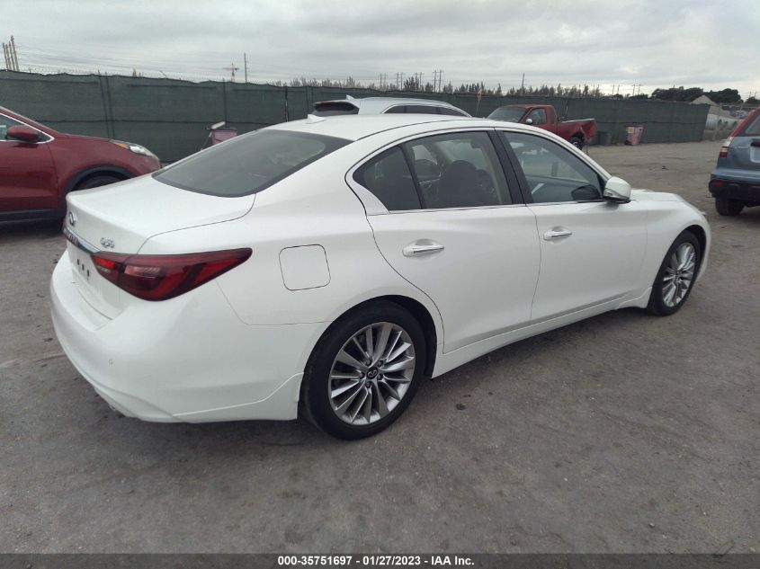 2021 INFINITI Q50 3.0T LUXE VIN: JN1EV7BP6MM702884
