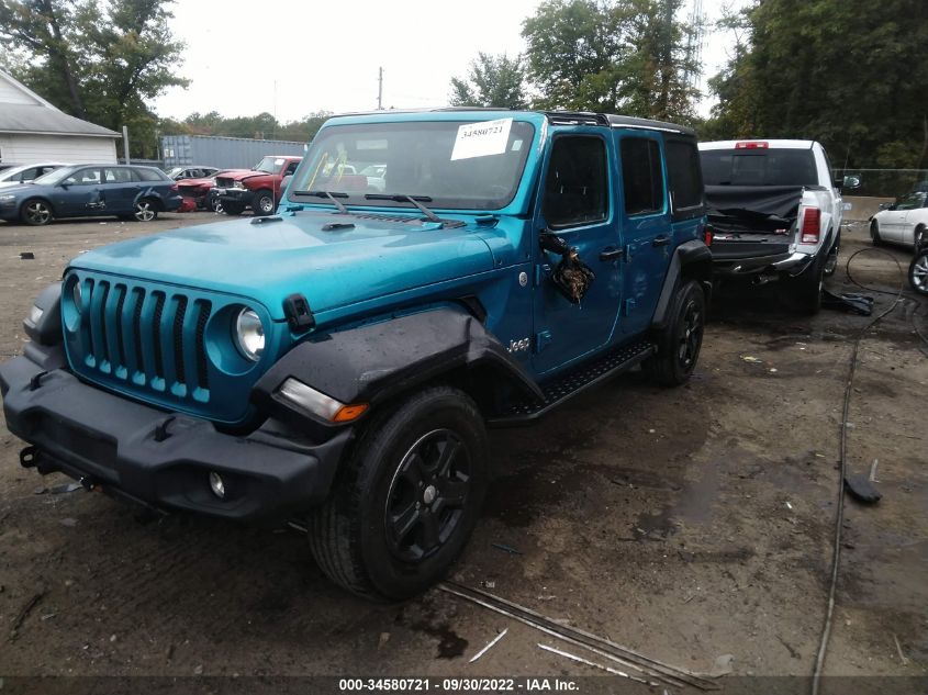 2020 JEEP WRANGLER UNLIMITED SPORT S VIN: 1C4HJXDG0LW119314