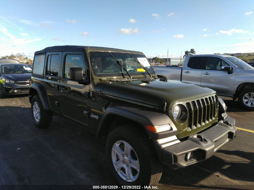 2021 JEEP WRANGLER UNLIMITED SPORT S VIN: 1C4HJXDN5MW592643