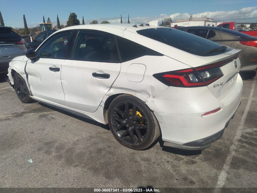 2022 HONDA CIVIC HATCHBACK SPORT VIN: 19XFL2G82NE013064