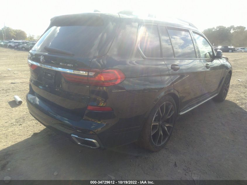 2022 BMW X7 XDRIVE40I VIN: 5UXCW2C07N9N11323