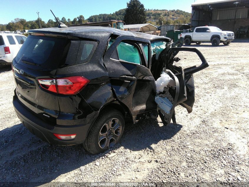 2020 FORD ECOSPORT S VIN: MAJ6S3FLXLC342099