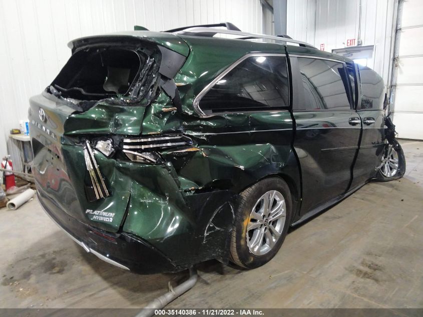 2021 TOYOTA SIENNA LIMITED/PLATINUM VIN: 5TDESKFC6MS032578