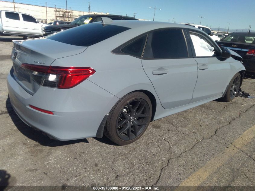2022 HONDA CIVIC SEDAN SPORT VIN: 2HGFE2F56NH516961