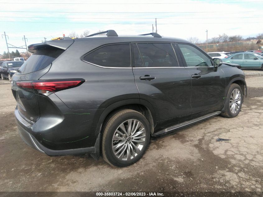 2022 TOYOTA HIGHLANDER PLATINUM VIN: 5TDFZRBH3NS227517