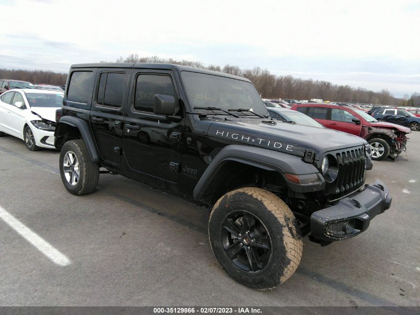 2022 JEEP WRANGLER UNLIMITED HIGH TIDE VIN: 1C4HJXDG3NW204196