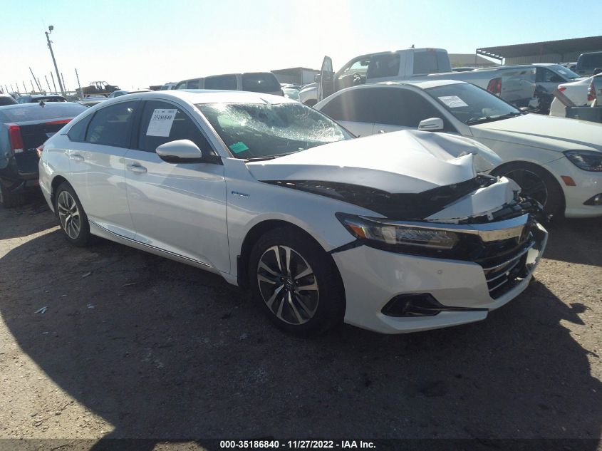 2022 HONDA ACCORD HYBRID EX-L VIN: 1HGCV3F51NA023387
