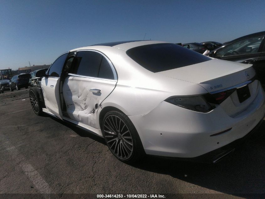 2021 MERCEDES-BENZ S-CLASS S 580 VIN: W1K6G7GB5MA043602
