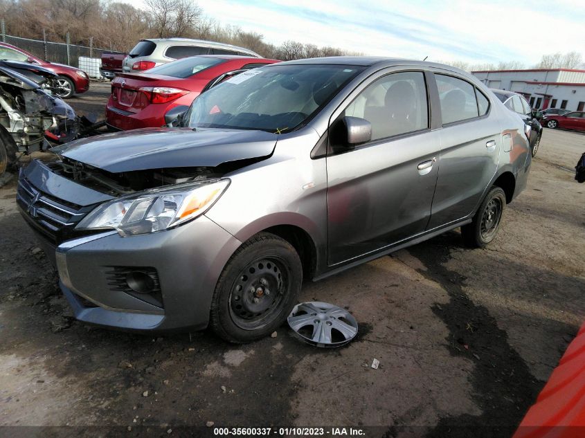 2021 MITSUBISHI MIRAGE G4 ES/LE/CARBONITE EDITION VIN: ML32FUFJ8MHF01164