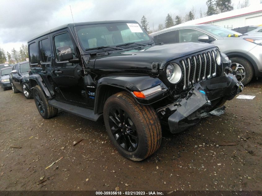 2022 JEEP WRANGLER 4XE UNLIMITED SAHARA VIN: 1C4JJXP63NW182964