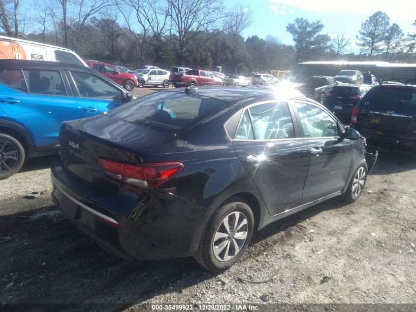 2022 KIA RIO S VIN: 3KPA24AD8NE476616