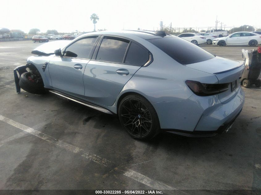 2021 BMW M3 COMPETITION VIN: WBS33AY02MFL26408