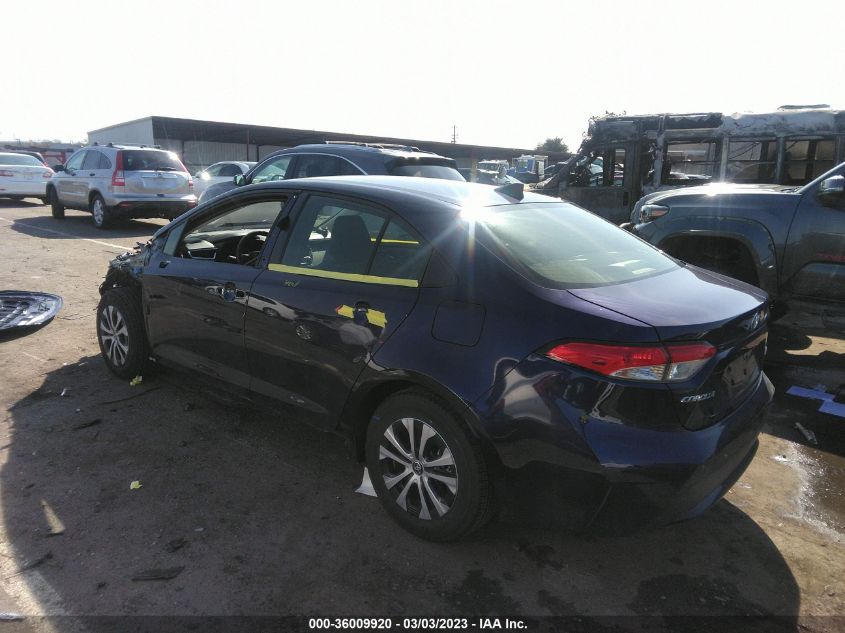 2022 TOYOTA COROLLA HYBRID LE VIN: JTDEAMDE1NJ049418