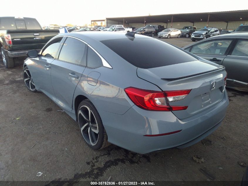 2021 HONDA ACCORD SEDAN SPORT VIN: 1HGCV2F31MA013904