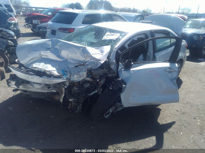 2022 TOYOTA COROLLA LE VIN: 5YFEPMAE8NP299706