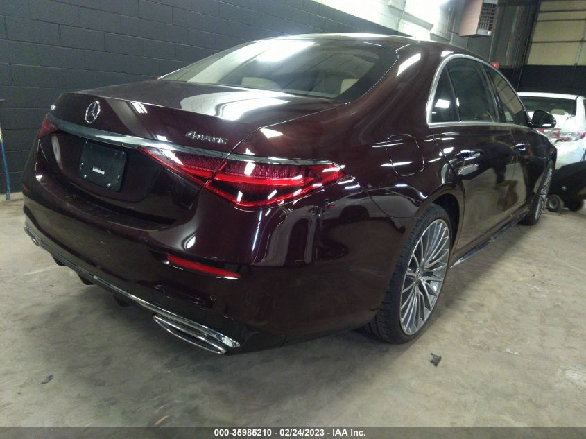 2022 MERCEDES-BENZ S-CLASS S 500 VIN: W1K6G6DB5NA121831