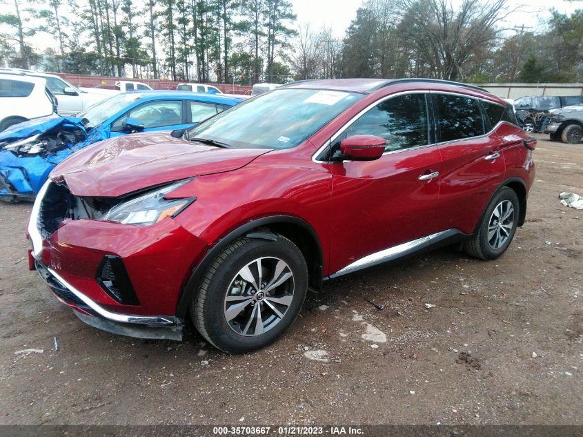 2022 NISSAN MURANO SV VIN: 5N1AZ2BJ5NC115058