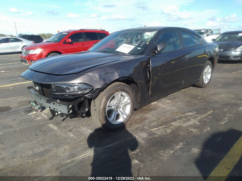 2022 DODGE CHARGER SXT VIN: 2C3CDXBGXNH255945