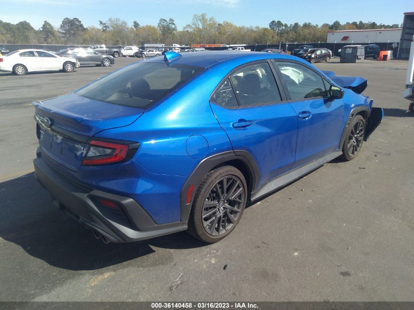 2022 SUBARU WRX PREMIUM VIN: JF1VBAF65N9019279