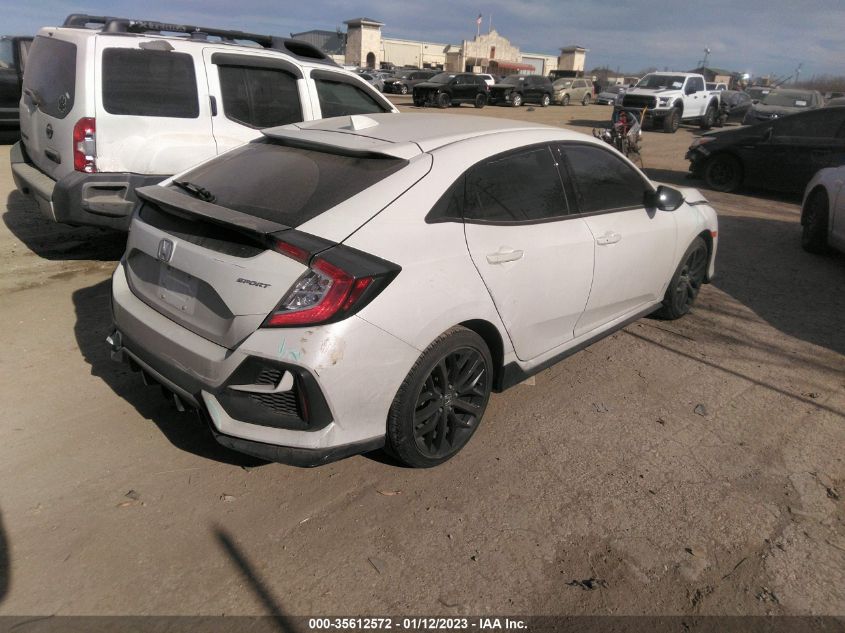 2021 HONDA CIVIC HATCHBACK SPORT VIN: SHHFK7H41MU207524