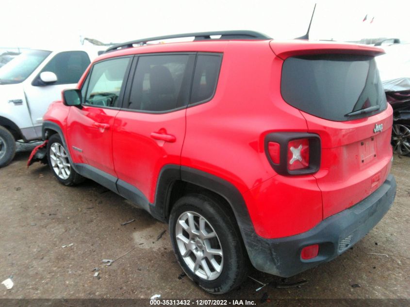 2020 JEEP RENEGADE LATITUDE VIN: ZACNJABB7LPL96320