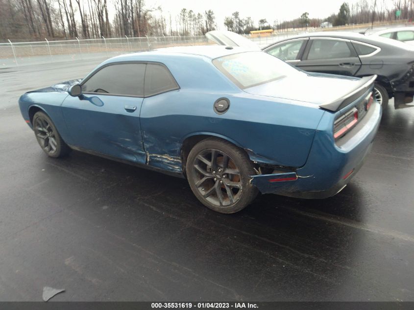 2022 DODGE CHALLENGER SXT VIN: 2C3CDZAG2NH185547