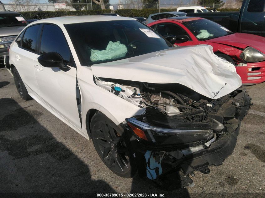 2022 HONDA CIVIC SEDAN SPORT VIN: 2HGFE2F53NH527979