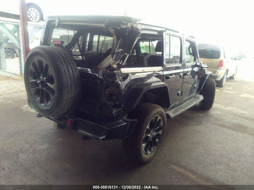2021 JEEP WRANGLER UNLIMITED SAHARA HIGH VIN: 1C4HJXEM5MW734043